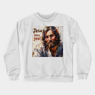 Jesus loves you! Crewneck Sweatshirt